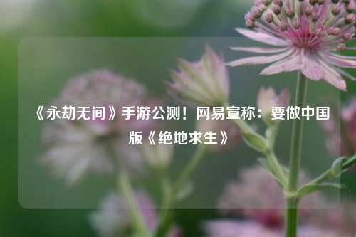 《永劫无间》手游公测！网易宣称：要做中国版《绝地求生》