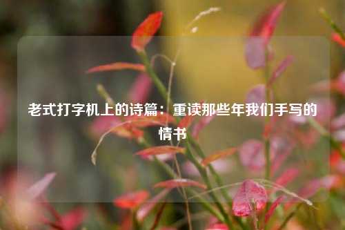 老式打字机上的诗篇：重读那些年我们手写的情书