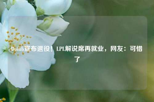 Doinb宣布退役！LPL解说席再就业，网友：可惜了