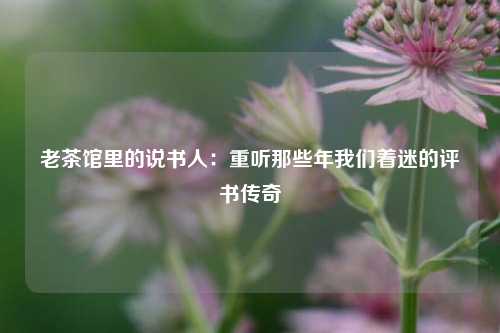 老茶馆里的说书人：重听那些年我们着迷的评书传奇